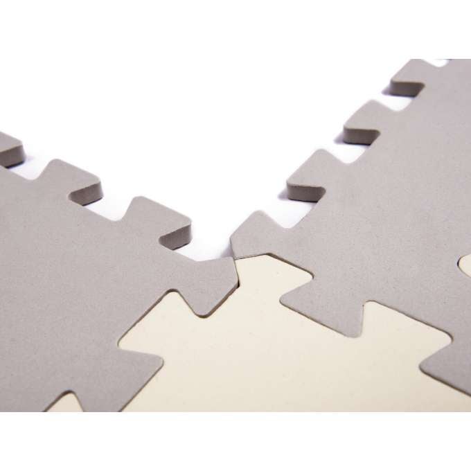 Covoraș educativ din spumă, puzzle, gri-bej, 36 de elemente, 150x150cm [6]