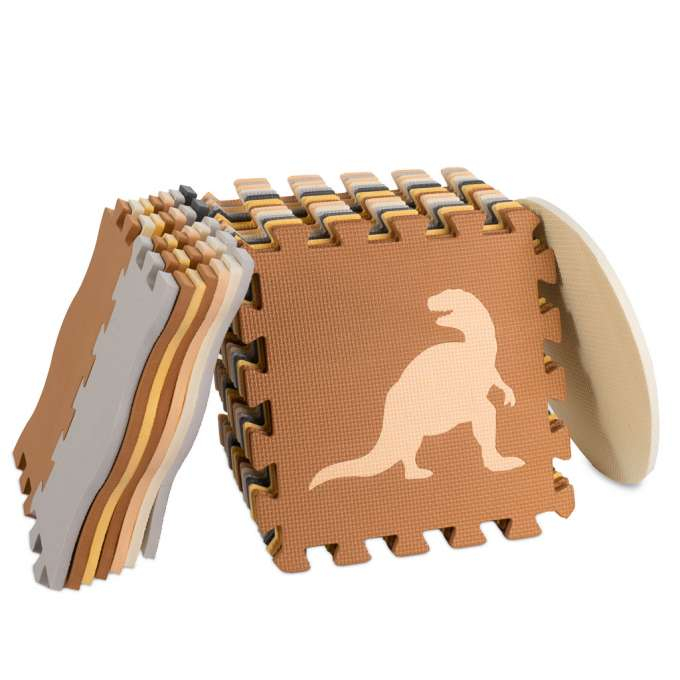 Covoraș puzzle din spumă, 36 de piese, dinozauri, 143cm x 143cm x 1cm [6]