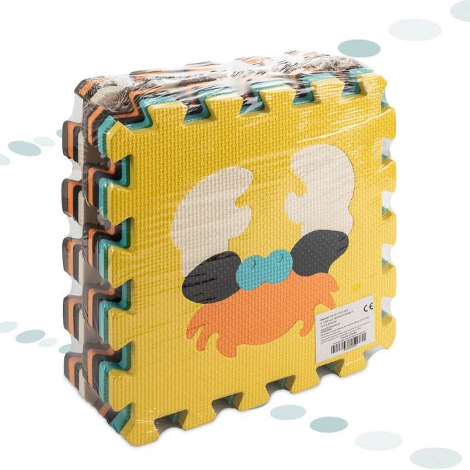 Covoraș puzzle din spumă pentru copii cu 9 elemenți, animale colorate, 85cm x 85cm x 1cm [2]