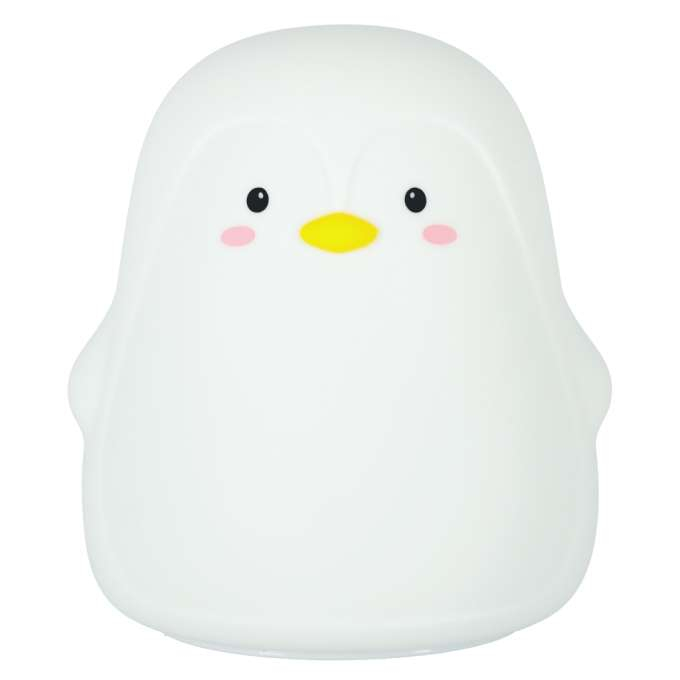 Lampă de veghe LED pentru copii, silicon, moale, la atingere, albă, RGB, pinguin [2]