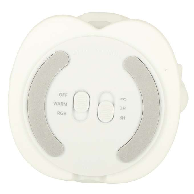 Lampă de veghe pentru copii, cu 8 LED-uri USB RGB, din silicon, moale la atingere, albă, astronaut [7]