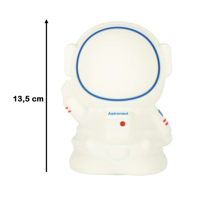 Lampă de veghe pentru copii, cu 8 LED-uri USB RGB, din silicon, moale la atingere, albă, astronaut [9]