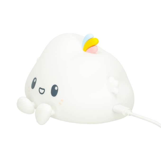 Lampă de veghe pentru copii, silicon, tactil, LED, alb, RGB, nor [5]