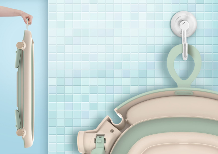 Cădiță pliabilă bebeluși Neno Lucy – cadă baie copii pliabilă [9]