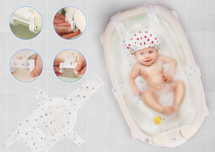 Cădiță pliabilă bebeluși Neno Lucy – cadă baie copii pliabilă [4]