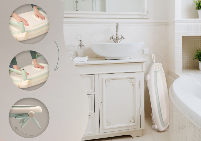 Cădiță pliabilă bebeluși Neno Lucy – cadă baie copii pliabilă [5]