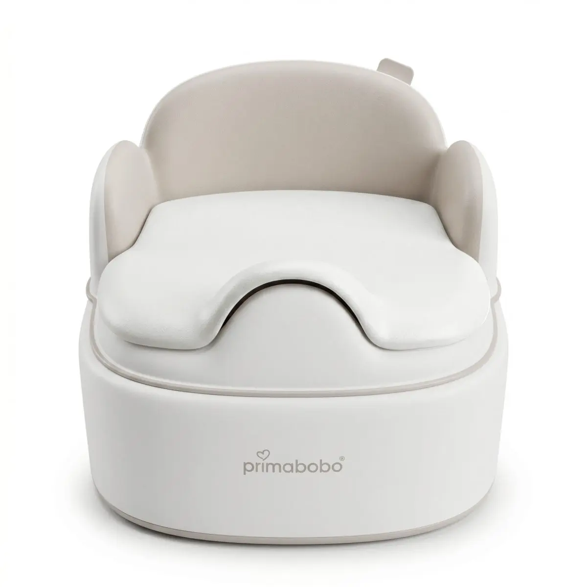 Olita multifunctionala 4 in 1 pentru copii Primabobo– Reductor WC, Inaltator, Scaun, Recipient detasabil, Perna moale, Spatar ergonomic, Anti-alunecare, Anti-stropire, Capac inclus culoare BEJ [3]