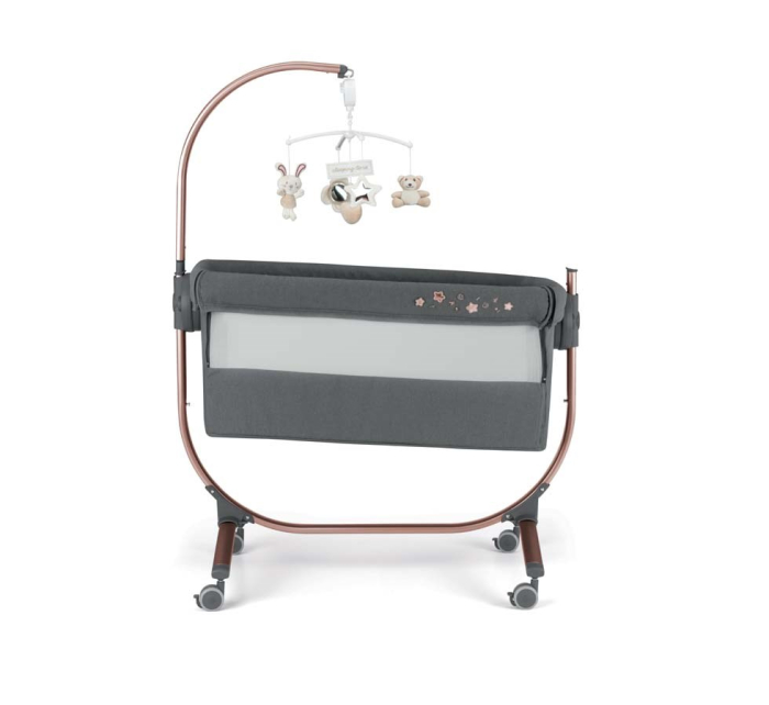 Pătuț Co-Sleeping Cullami – Pătuț Bebe Atașabil, Reglabil pe Înălțime, Cu Laterale Detașabile -antracit [7]