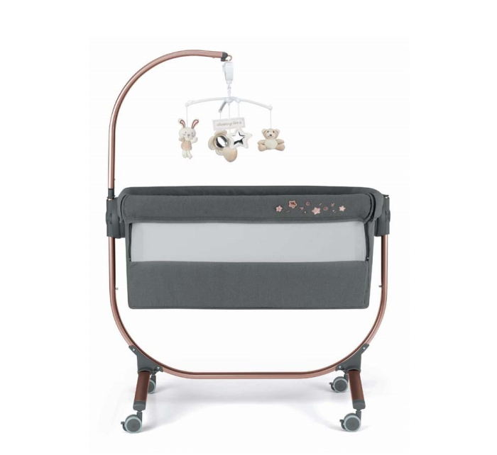 Pătuț Co-Sleeping Cullami – Pătuț Bebe Atașabil, Reglabil pe Înălțime, Cu Laterale Detașabile -antracit [5]