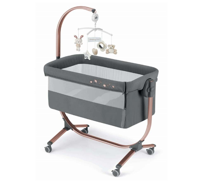 Pătuț Co-Sleeping Cullami – Pătuț Bebe Atașabil, Reglabil pe Înălțime, Cu Laterale Detașabile -antracit [8]