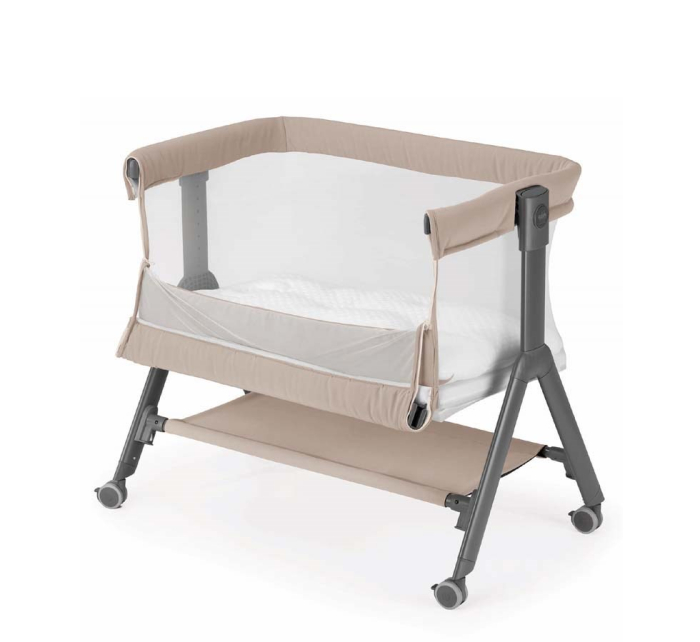 Pătuț Co-Sleeping Sempreconte Air – Bej, Pătuț Bebe Atașabil, Laterale Detașabile și Reglaj pe Înălțime [1]