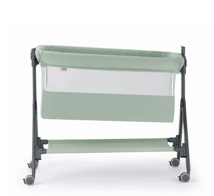 Pătuț Co-Sleeping Sempreconte Air – verde menta, Pătuț Bebe Atașabil, Laterale Detașabile și Reglaj pe Înălțime [2]