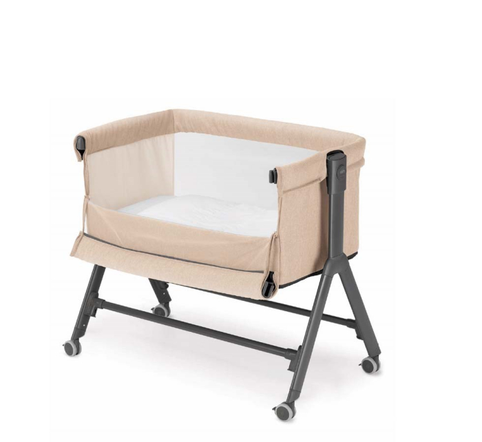 Pătuț Co-Sleeping Sempreconte Joy – Bej, Pătuț Bebe Atașabil la Pat, Reglabil pe Înălțime [2]