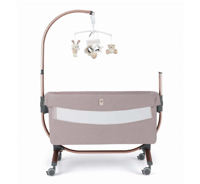 Pătuț Co-Sleeping Cullami – Pătuț Bebe Atașabil, Reglabil pe Înălțime, Cu Laterale Detașabile- rose gold [8]