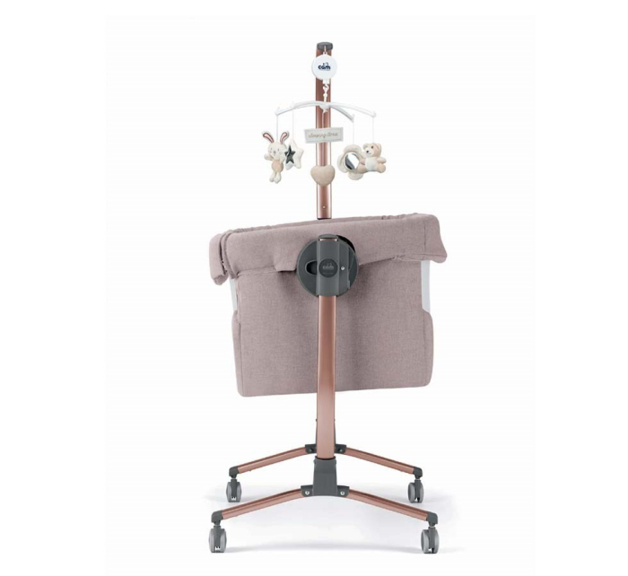 Pătuț Co-Sleeping Cullami – Pătuț Bebe Atașabil, Reglabil pe Înălțime, Cu Laterale Detașabile- rose gold [5]