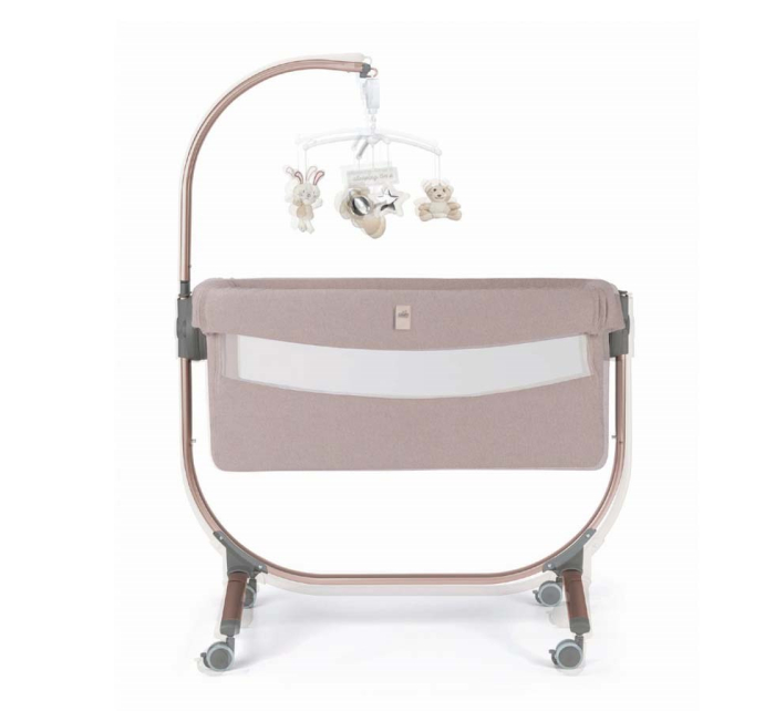 Pătuț Co-Sleeping Cullami – Pătuț Bebe Atașabil, Reglabil pe Înălțime, Cu Laterale Detașabile- rose gold [7]