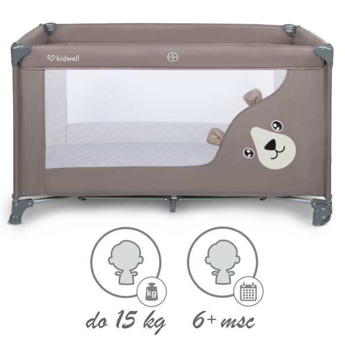 Pătuț de călătorie cu un singur nivel BLISSY BASIC ,culoare BEJ [2]