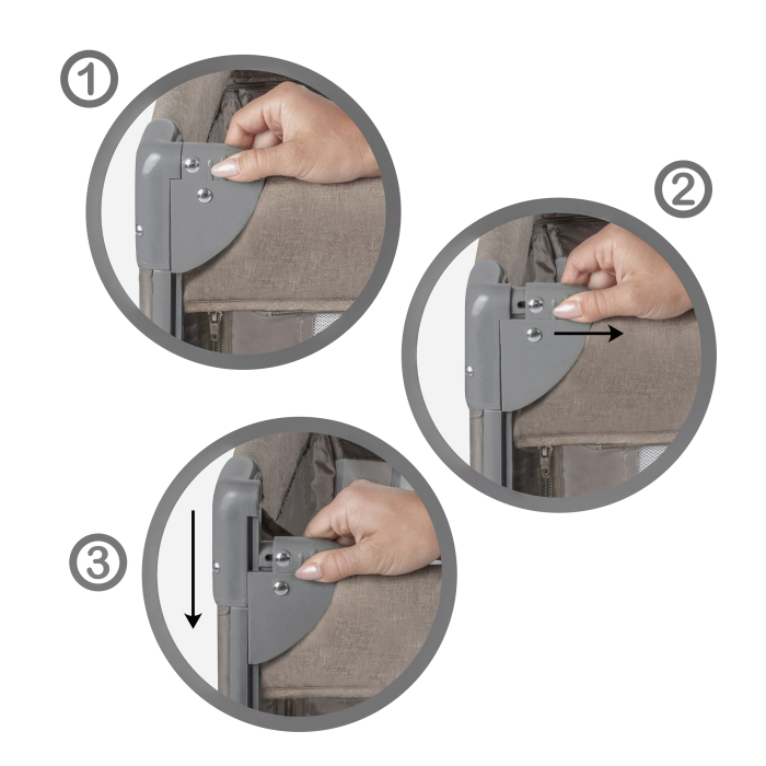 Pătuț de călătorie cu doua niveluri BLISSY Lift ,culoare BEJ [22]