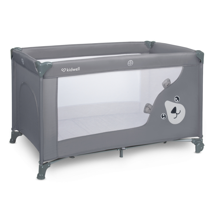 Pătuț de călătorie cu un singur nivel BLISSY BASIC ,culoare GRI [1]