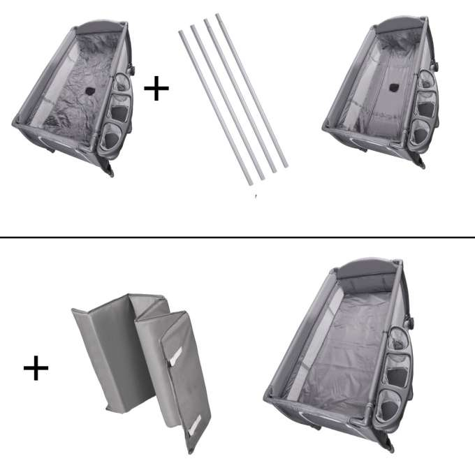 Pătuț de călătorie pliabil cu două niveluri, masă de înfășat maxim 15 kg [4]