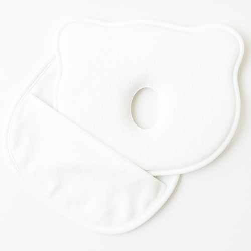 Perna bebelusi cu 2 huse contra plagiocefaliei pentru formarea capului, Alb [3]