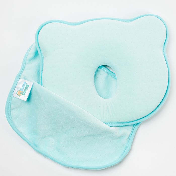 Perna bebelusi cu 2 huse contra plagiocefaliei pentru formarea capului, Albastru [3]