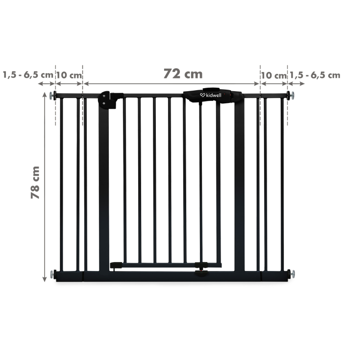 Poartă de siguranță neagră Guarda [2]