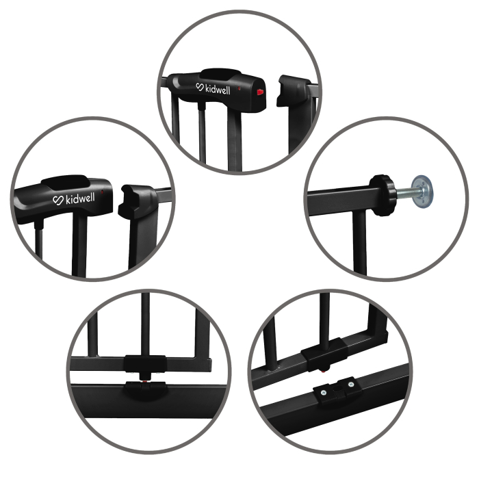 Poartă de siguranță neagră Guarda [11]