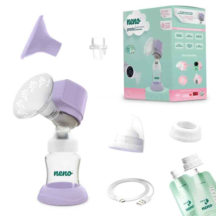 Pompă de sân electrică wireless Neno Presto – 3 faze pentru alăptare [2]