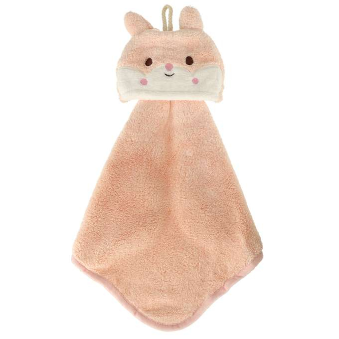 Prosop de mâini pentru bebeluși 42x25cm iepure roz [2]