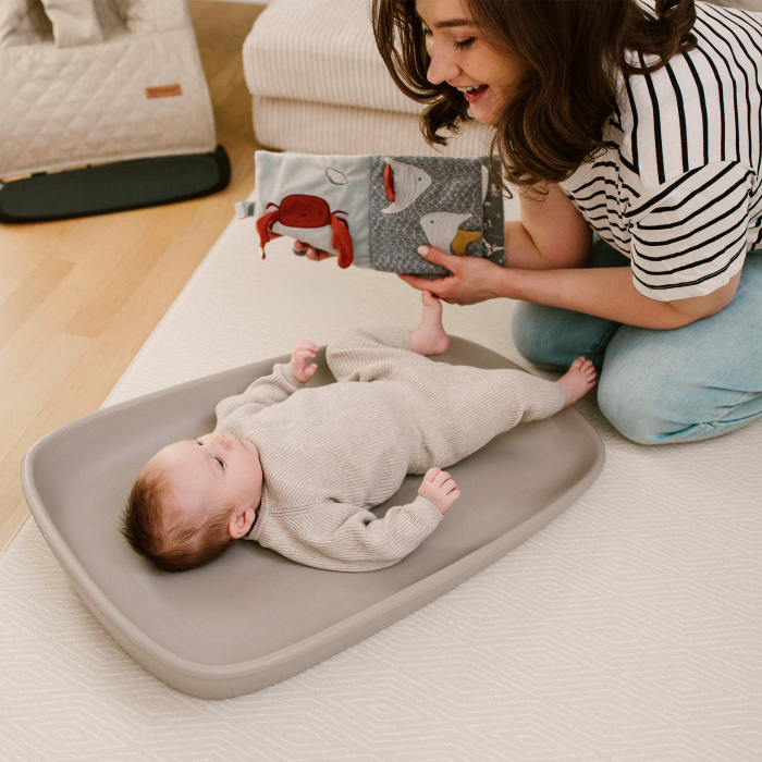 Saltea de înfășat Kidwell Tibi BEJ – salteluță pentru schimbat scutec bebeluși impermeabilă [10]