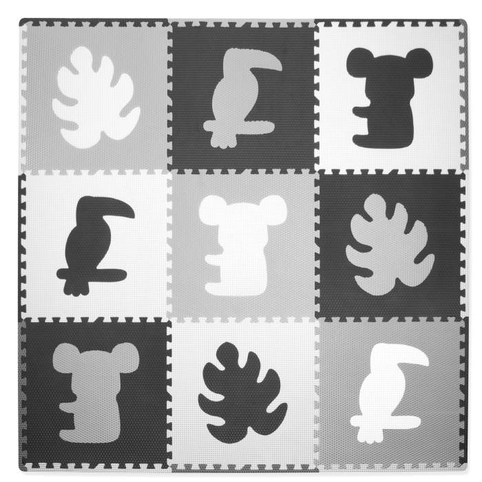 Salteluta de joaca pentru copii tip puzzle 179 x 179 CM Kidwell SENSO Tropical [5]