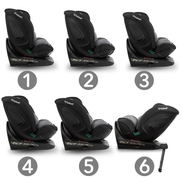 Scaun auto GOCAR 40-135 cm , NEGRU-GRI [4]