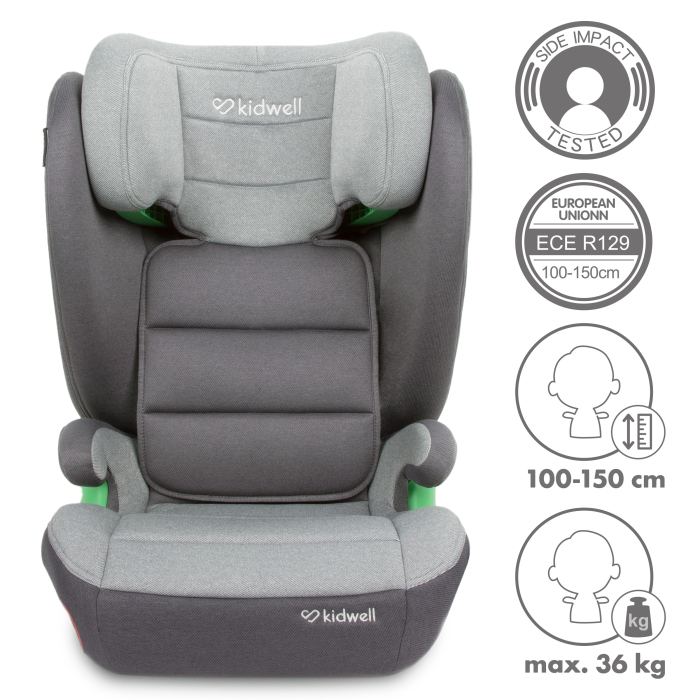 Scaun auto WESTON gri închis , 100-150 cm,3-12 ani,15-36kg [2]