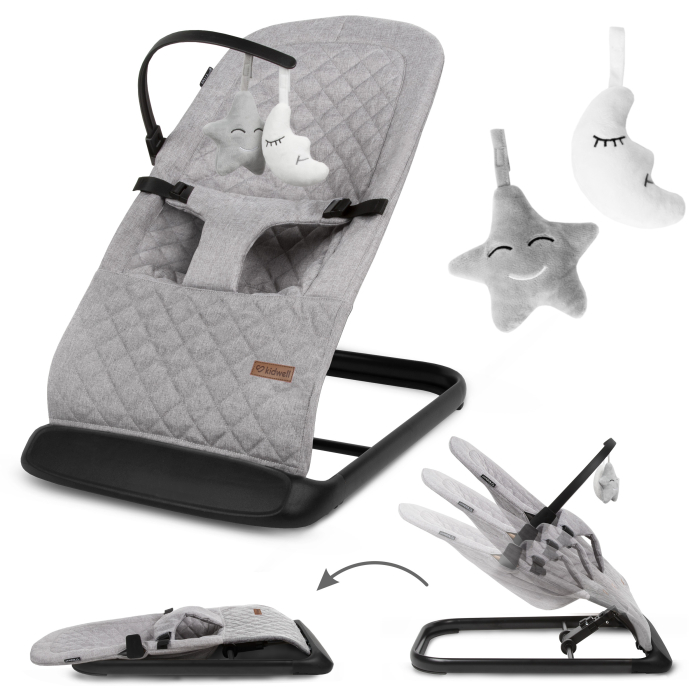 Scaun balansoar LARO gri/negru [1]