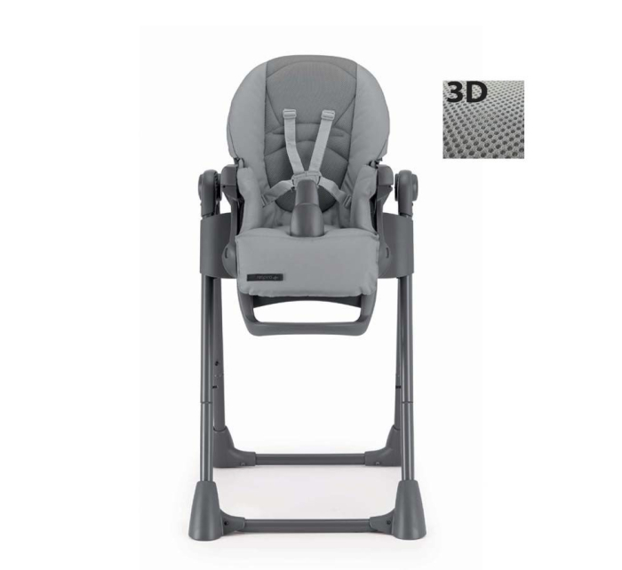 Scaun de Masă CAM Pappananna ICON AIR – ,Reglabil, Confortabil, Cu Spătar Rabatabil și Tăviță Detașabilă , GRI [5]