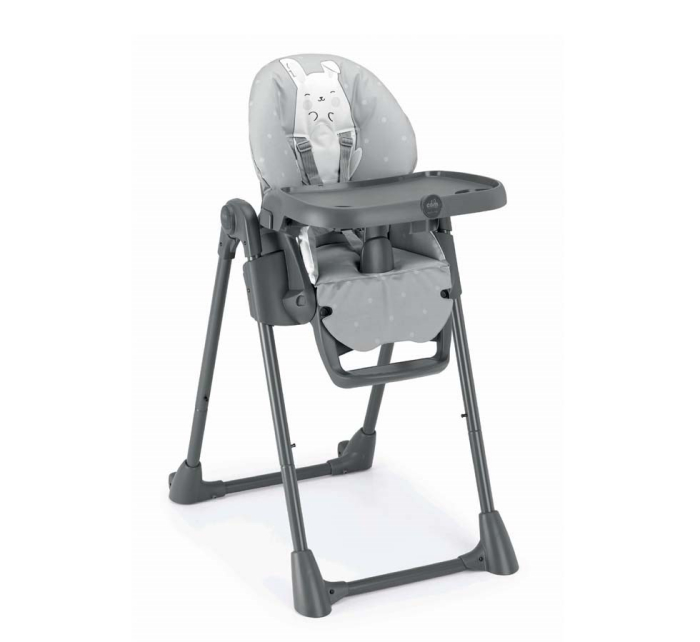 Scaun de Masă CAM Pappananna – ,Reglabil, Confortabil, Cu Spătar Rabatabil și Tăviță Detașabilă , gri [1]