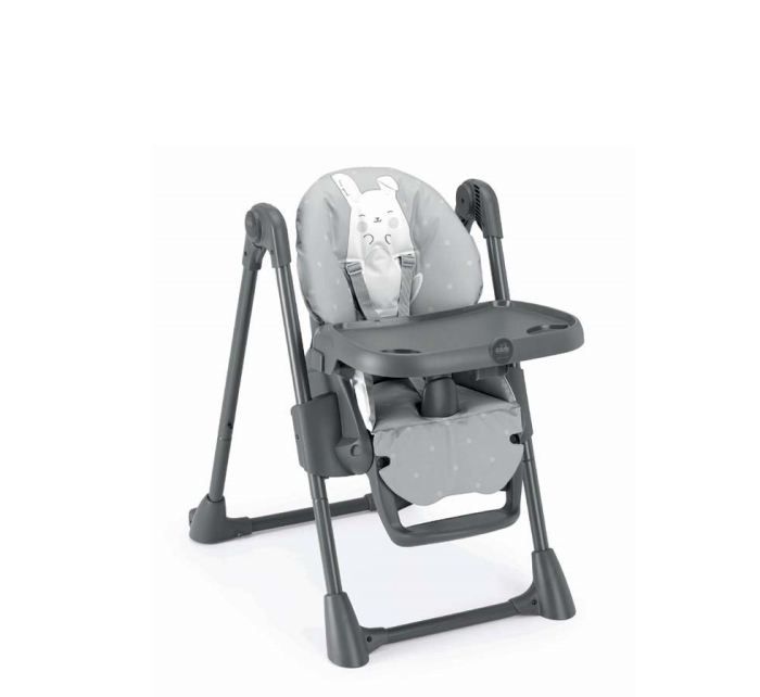 Scaun de Masă CAM Pappananna – ,Reglabil, Confortabil, Cu Spătar Rabatabil și Tăviță Detașabilă , gri [4]