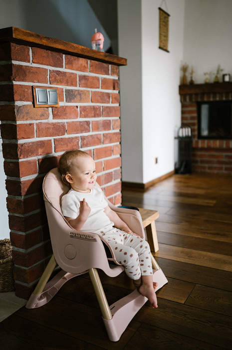 Scaun de masa pentru copii, Kidwell KARIMI, 15 kg, , 6-36luni , ROZ [14]