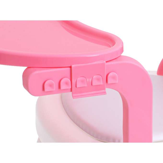 Scaun de masă pentru hrănire și joacă roz [4]