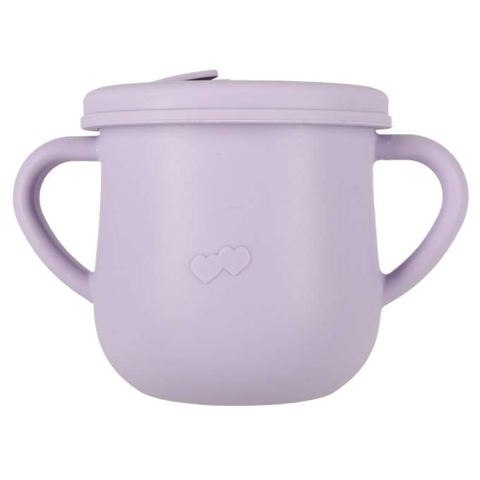 Set hranire pentru copii din silicon, model crab, 9 piese, violet [5]