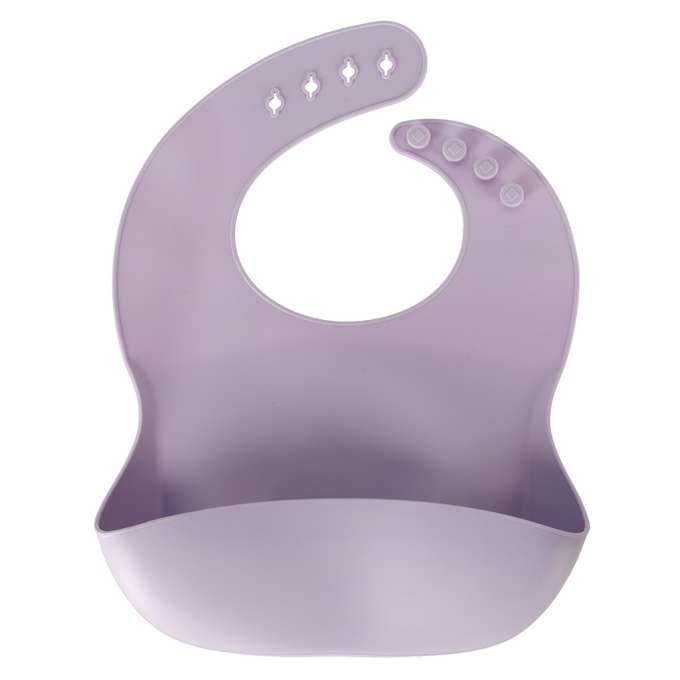 Set hranire pentru copii din silicon, model crab, 9 piese, violet [8]