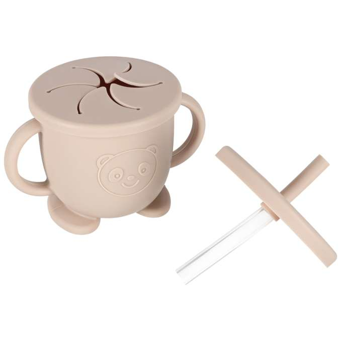 Set hranire din silicon pentru copii, crab 9 piese, crab BEJ, BPA FREE [6]