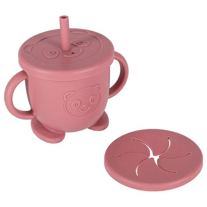 Set hranire din silicon pentru copii, crab 9 piese, crab, roz BPA FREE [4]