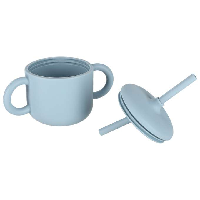 Set hranire din silicon pentru copii ,ursulet , 8 elemente, albastru [5]