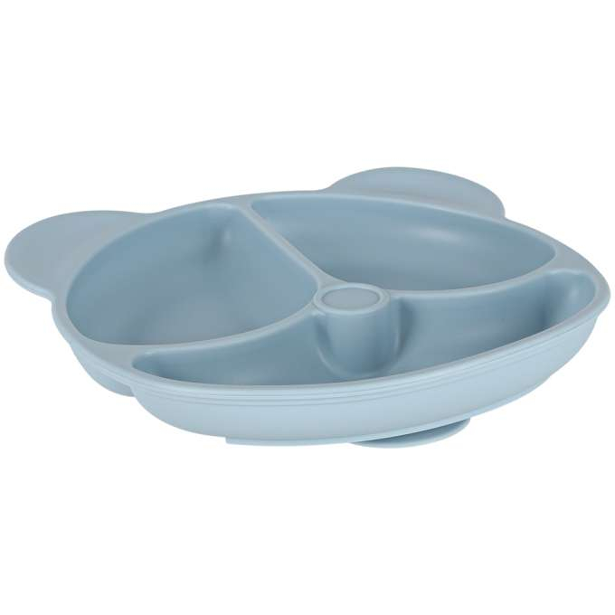 Set hranire din silicon pentru copii ,ursulet , 8 elemente, albastru [7]