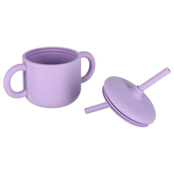 Set hranire din silicon pentru copii ,ursulet , 8 elemente, violet [6]