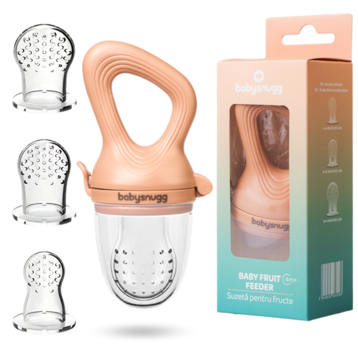 Suzeta pentru fructe si legume cu 3 tetine, fara BPA, Caramel [1]