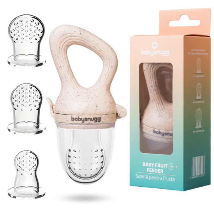 Suzeta pentru fructe si legume cu 3 tetine, fara BPA, Oatmeal [1]