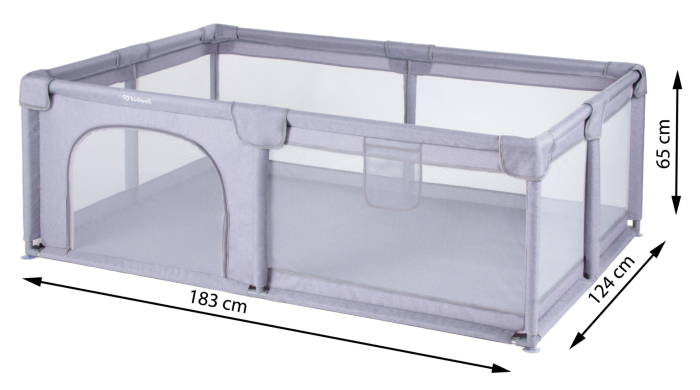 Tarc de joacă FANKO Gri 120x180 [4]